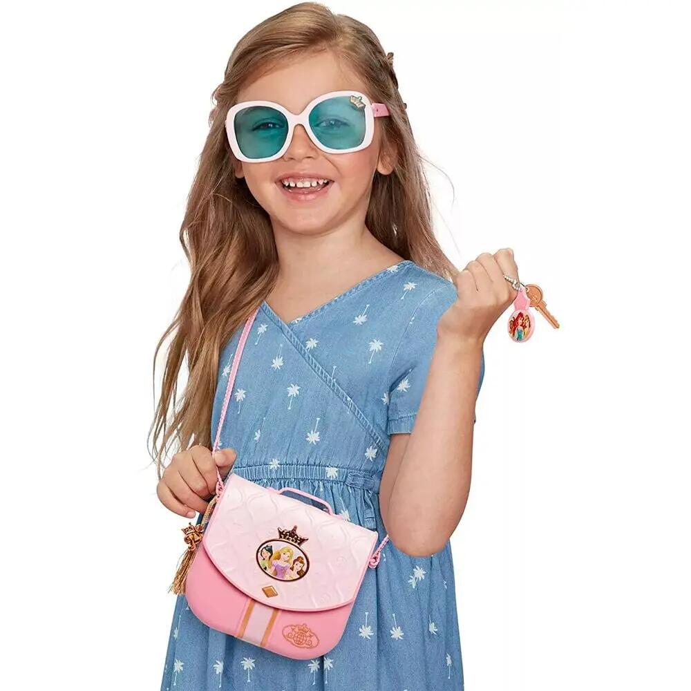 Kinderreistas met bril en accessoires Prinsessen roze 4/4