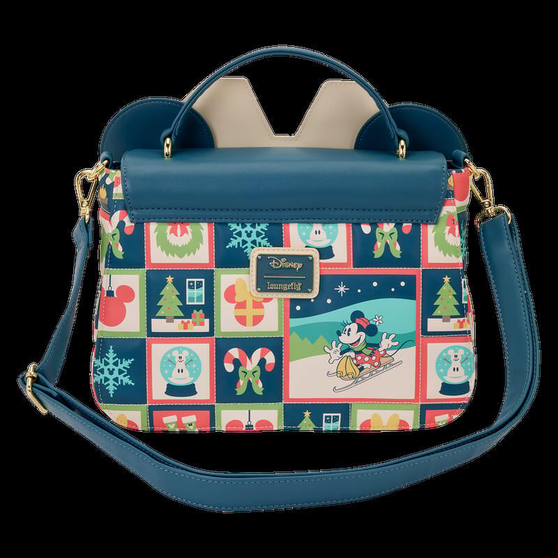 Bolso Bandolera Infantil Mickey Holiday con Asa Superior y Correa Ajustable Azul 3/5