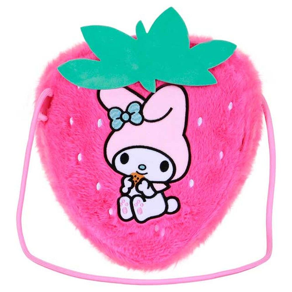 Borsa per bambini My Melody Hello Kitty and Friends in peluche con tracolla rosa 2/4