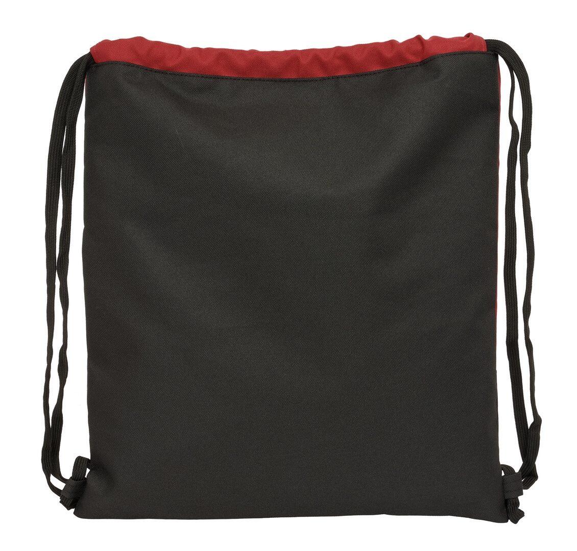 Mochila infantil Super Mario com cordão e bolso interno - Azul/Vermelha 2/5