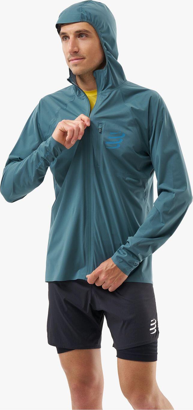 Casaco Impermeável Compressport Tempest Azul para Homem 5/6