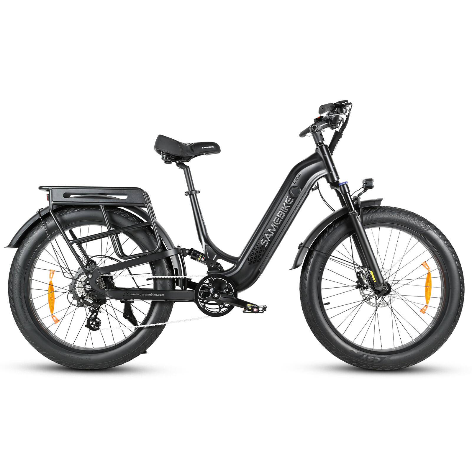 SAMEBIKE CREST Elektrofahrrad mit Blinkern, Shimano 8-Gang-Schaltung 2/6