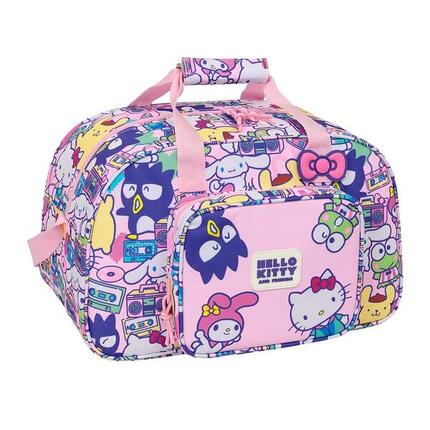 Sac de sport Hello Kitty pour enfants, rose, avec bandoulière et poche avant