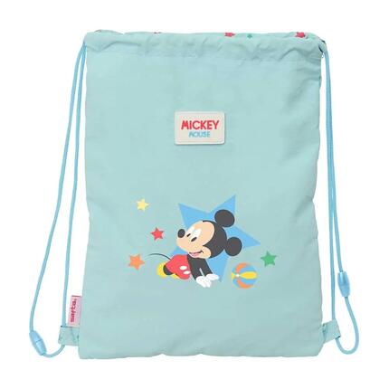 Sac de sport à cordon Mickey Mouse pour enfants, bleu