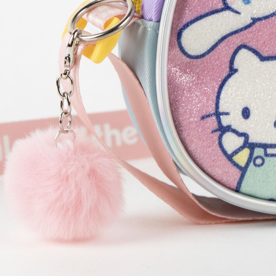 Sac à bandoulière pour enfant en forme de cœur Minnie Mouse avec nœud rose 5/5