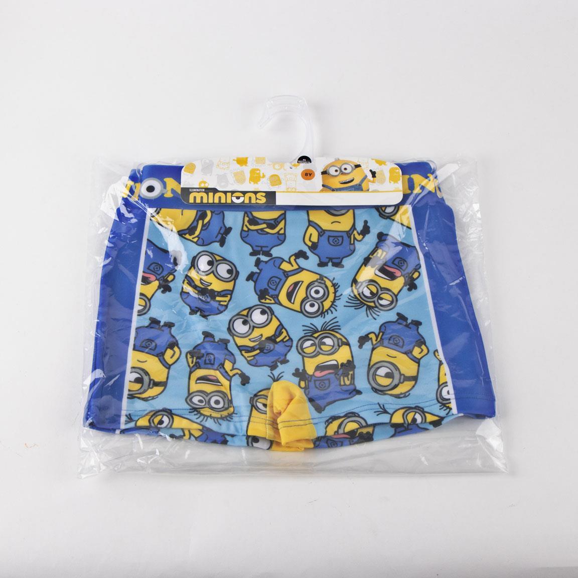 Maillot de bain boxer Minions pour garçon, en polyester et élasthanne, séchage 5/5