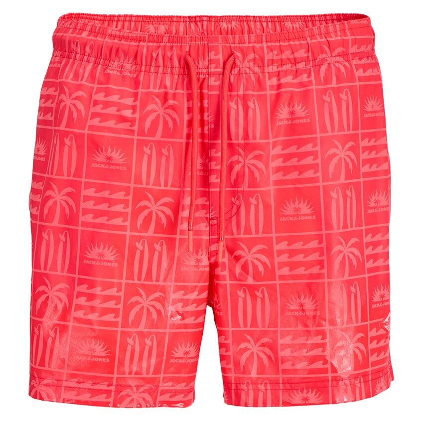 Heren Zwemshort Splash Magic Koraal Oranje 4/6