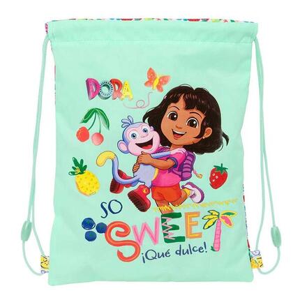 Sac de sport pour enfant avec étoiles, bandoulière et fermeture éclair, vert