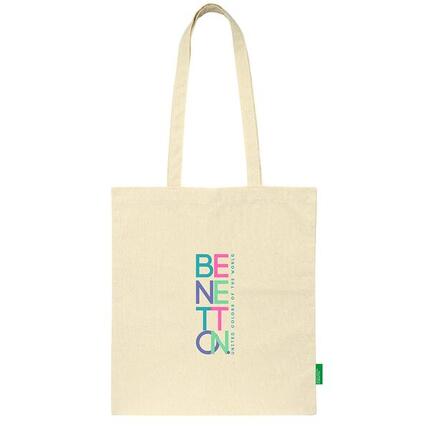 Sac cabas de sport Benetton pour adulte, grande capacité, avec poignées, beige