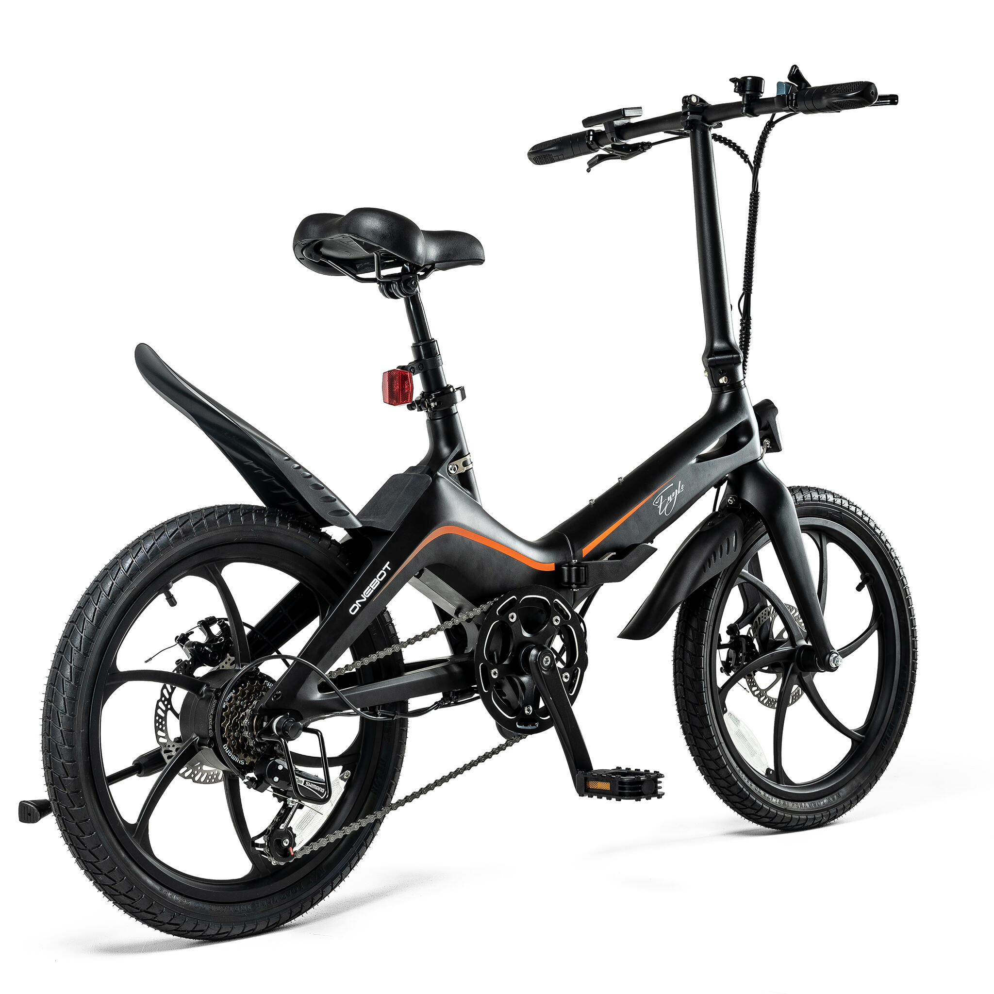 Bicicleta elétrica dobrável e leve ONEBOT S9-Eagle, com bateria de 36V 10,2Ah.