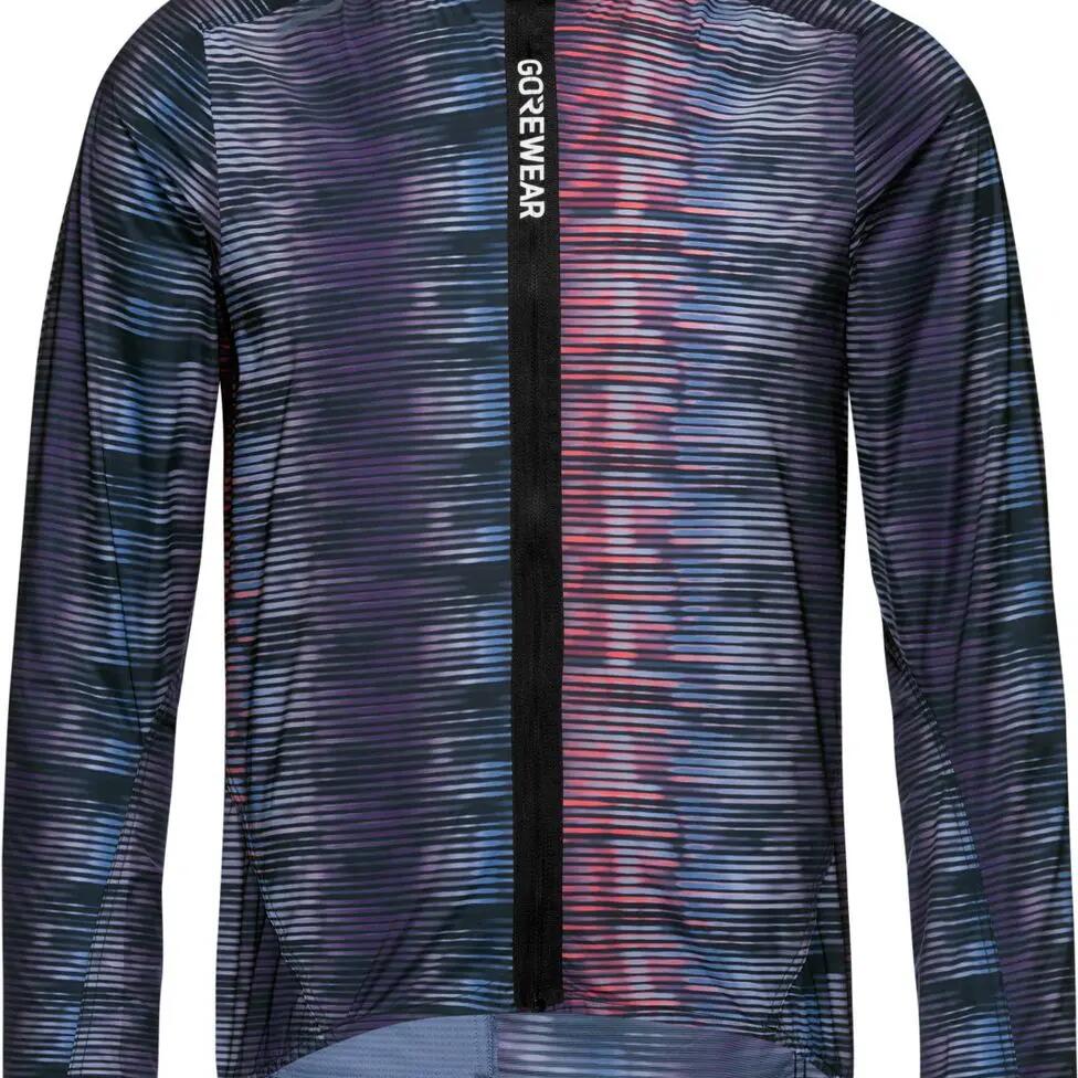 Gore Wear Spinshift Pixel Jacket in Blue and Red