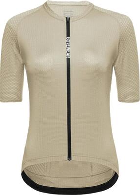 Gore wear spinshift kortarmshirt voor dames, beige