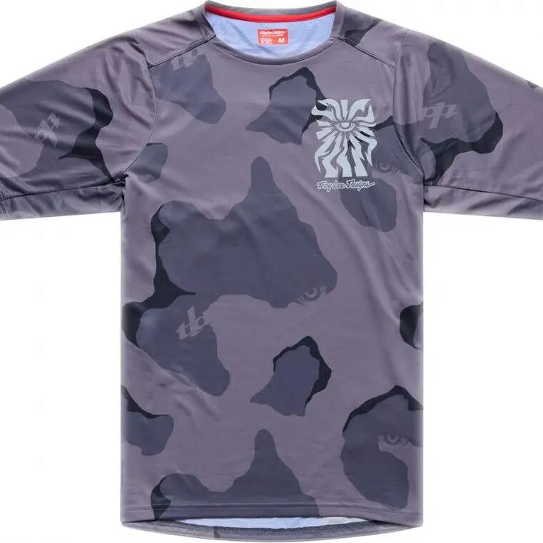 Troy Lee Designs Skyline Pro Short-Sleeve Jersey, Gray/Purple