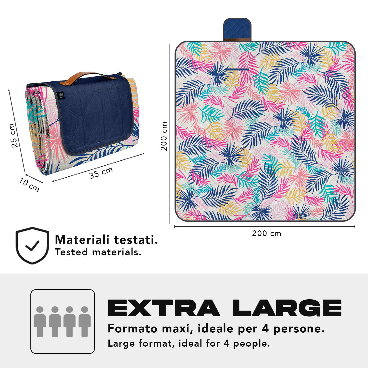 Telo Picnic Adulto Giungla 4/7