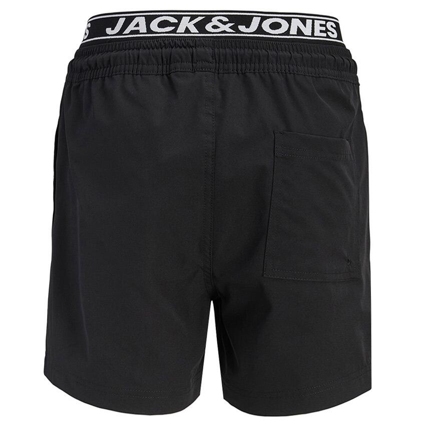 Heren Double Waistband Zwemshort Surf Zwart 6/6