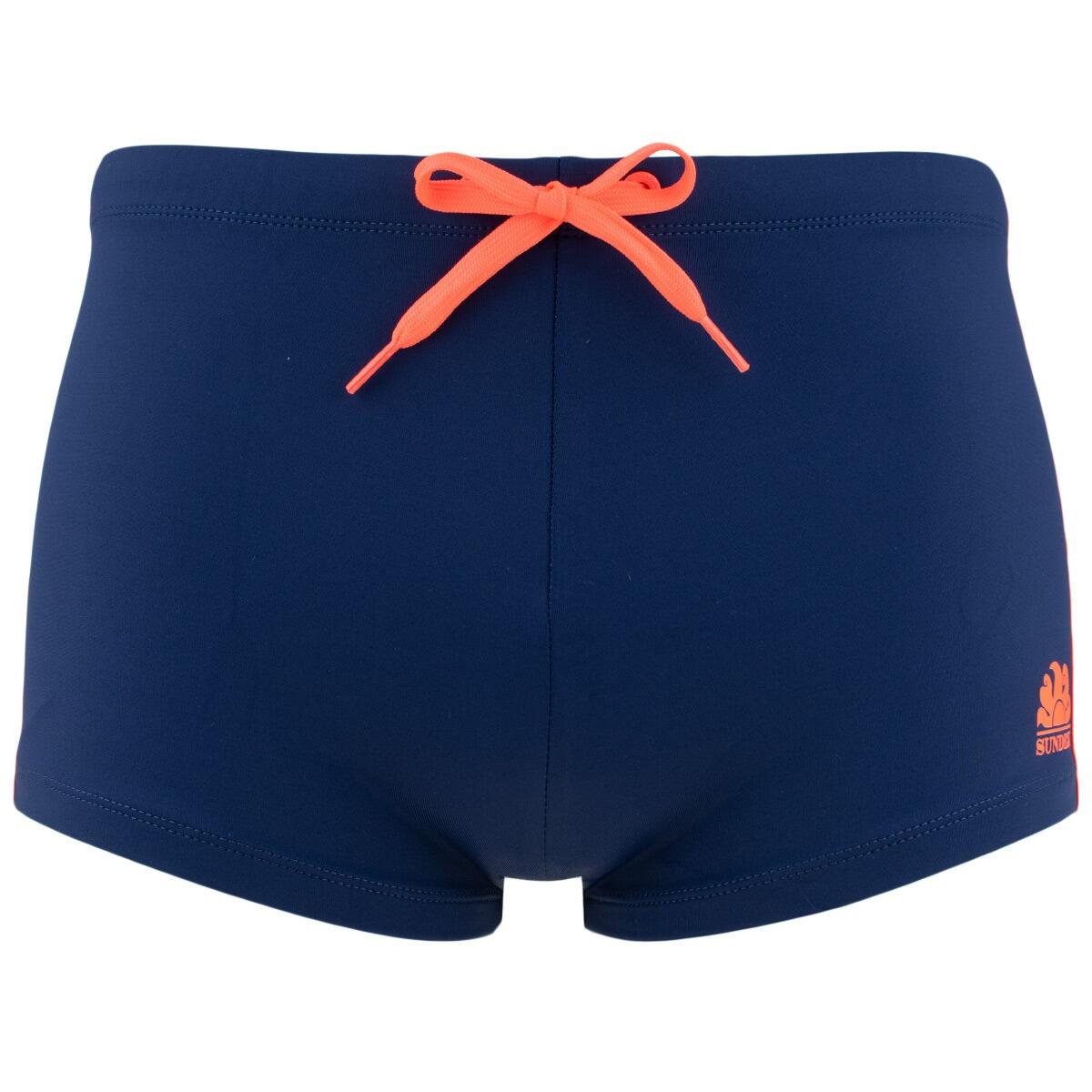 Heren Zwemboxer Mini Logo Blauw 2/4