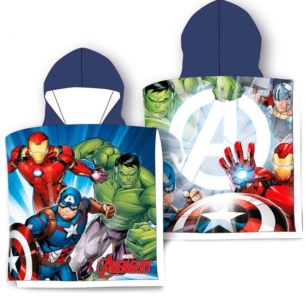 Children's cotton poncho Marvel Avengers