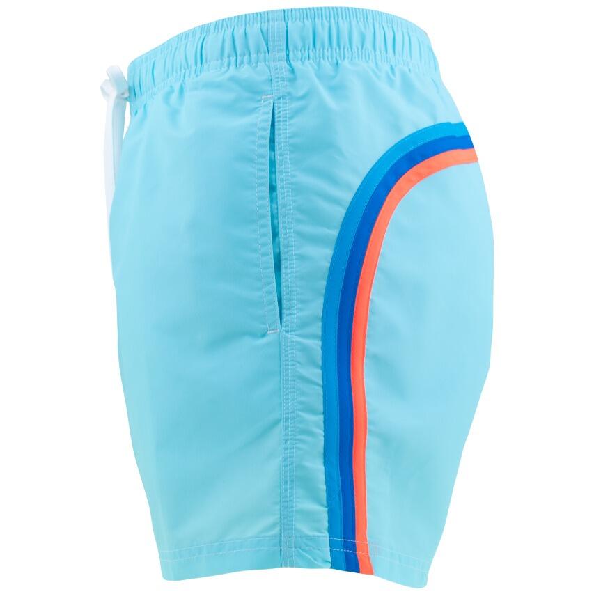 Heren Elastic Waist Zwemshort Blauw A6101 5/6