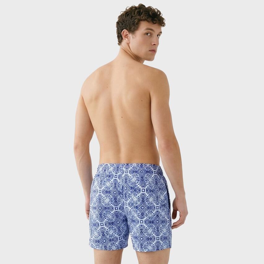 Heren Zwemshort Sand Mature Blauw & Wit Multi 3/6