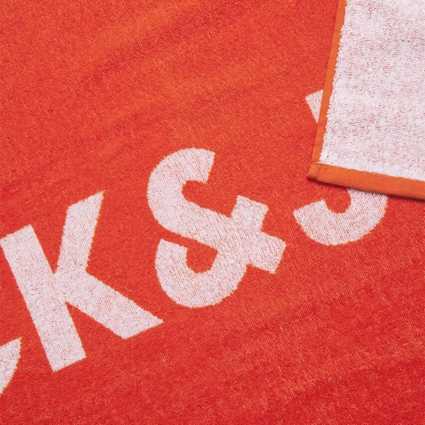Heren Strandlaken Big Logo Rood 3/3