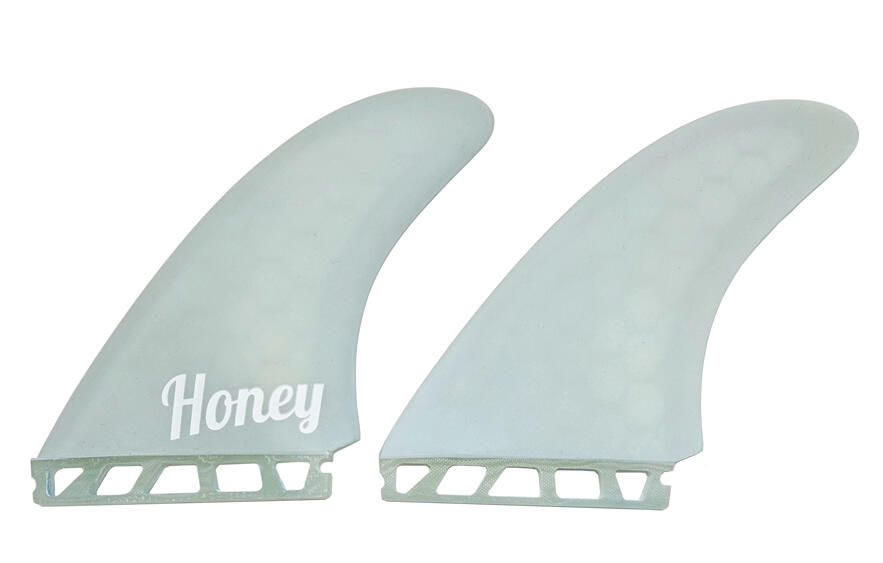 Quillas Honey Twin Fin Reactor Hex Aqua 3/3