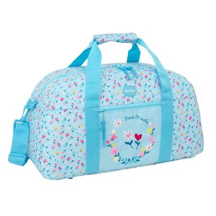 Sac de sport enfant Blackfit8 avec bandoulière réglable et poche - Bleu