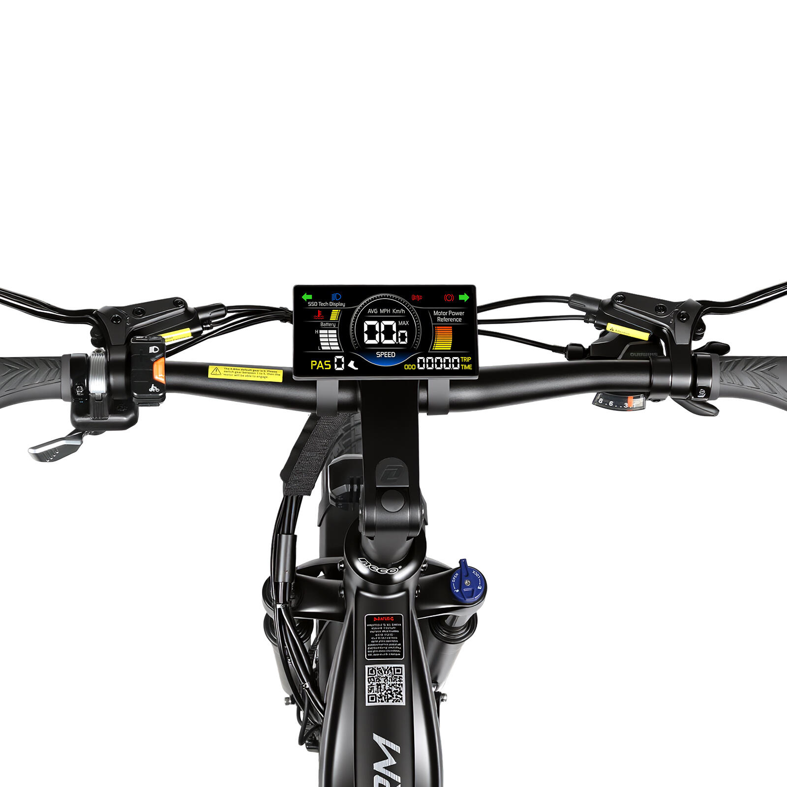 SAMEBIKE STORM Mountainbike Elektrofahrrad, 48V 20Ah Akku, Vollfederung. 7/7