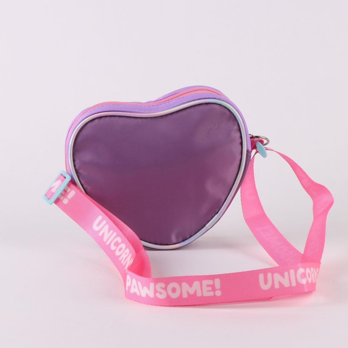 Borsa a mano da bambina Princess Heart con tracolla regolabile in poliestere 2/5