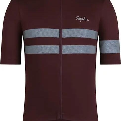 Maillot courtes Rapha Brevet Jersey Marron/Argent Homme