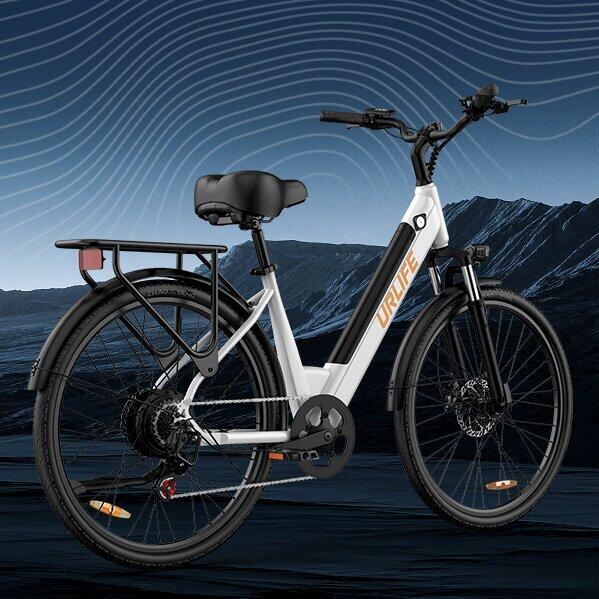Bicicleta elétrica para adultos URLIFE E26 Bateria 36V 13AH Pneu 26 polegadas 7/15