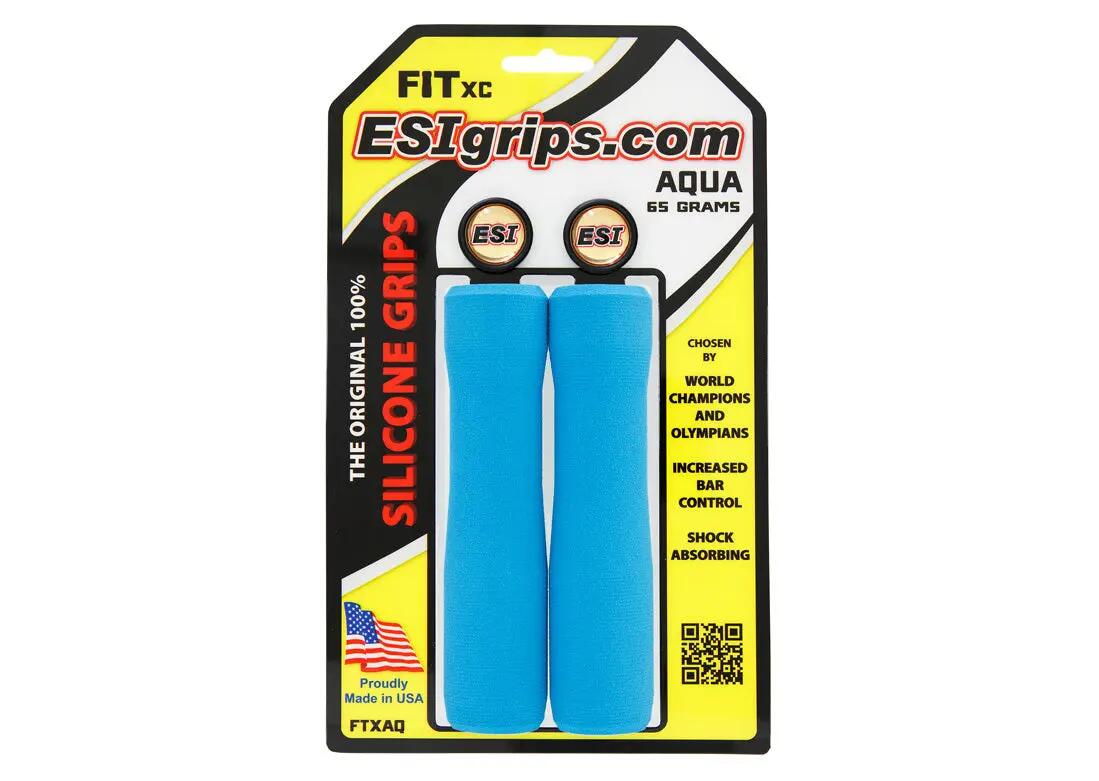 ESI Fit XC Grips - Aqua 2/2
