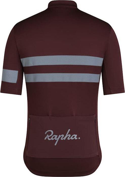 Maillot manches courtes Rapha Brevet Jersey Marron/Argent Homme 2/4