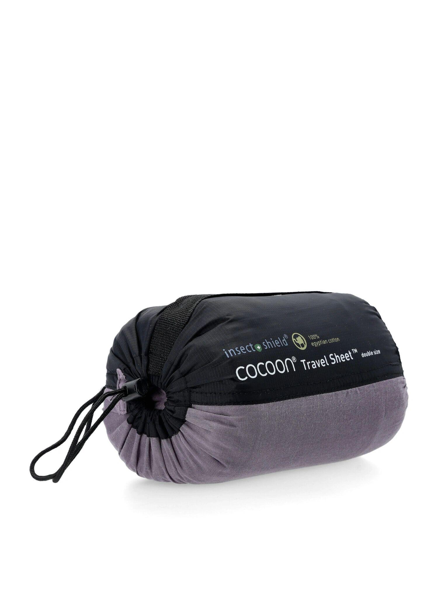 Wkładka do śpiwora Cocoon TravelSheet-Insect Shield-Double-E. Cotton-elephant 3/6