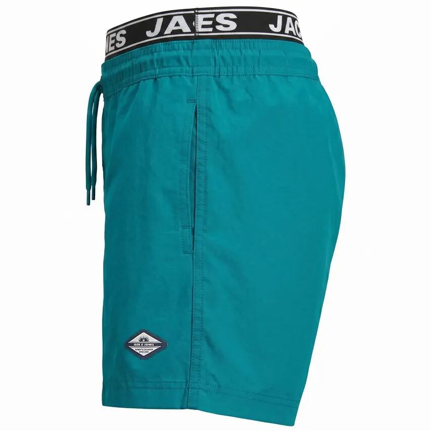Heren Double Waistband Zwemshort Surf Blauw 5/6
