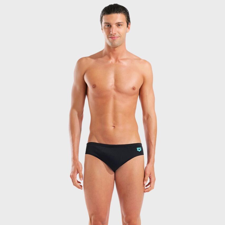 Heren Placement Zwemslip Zwart & Blauw 2/7