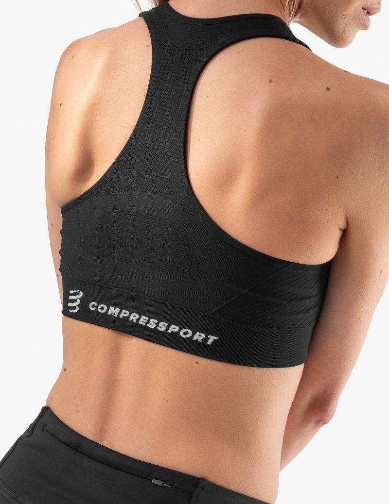 Reggiseno sportivo Compressport FeelFree Seamless Black 4/5