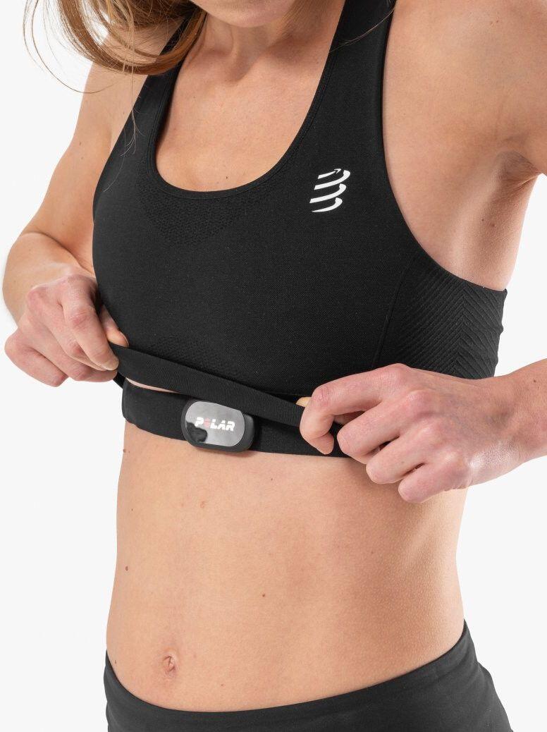 Reggiseno sportivo Compressport FeelFree Seamless Black 3/5