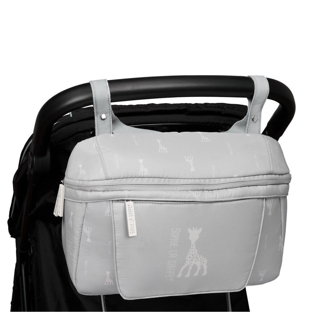 Sac à poussette Sophie La Girafe pour maman et bébé, imperméable, gris 4/5