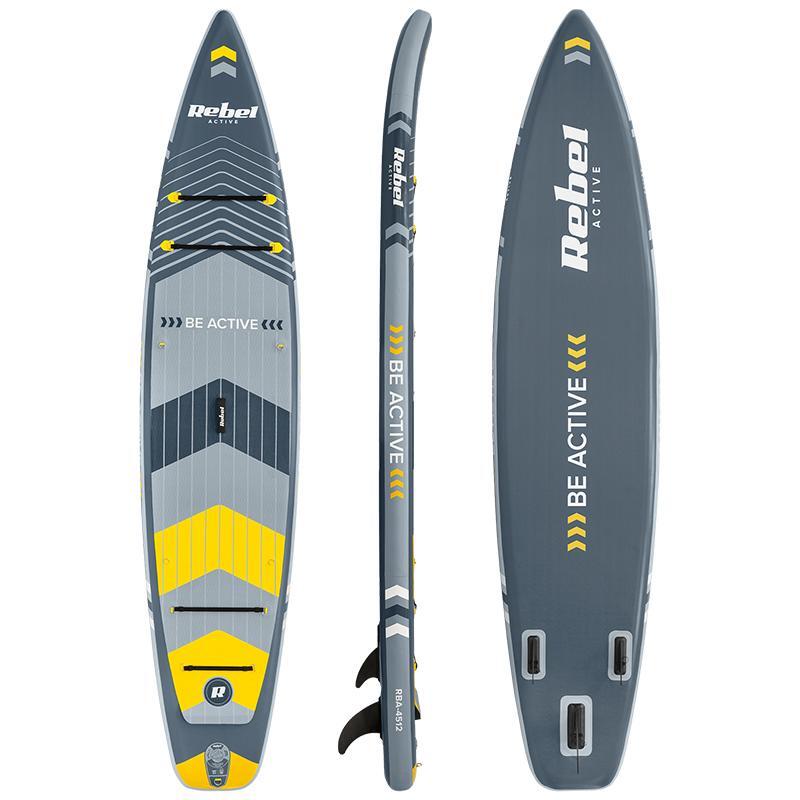 Set placa gonflabila SUP REBEL ACTIVE PADDLE RBA-4512, 381 x 81 x 15 cm