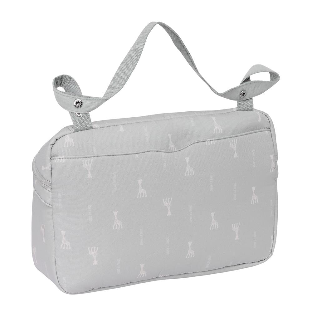 Sac à poussette Sophie La Girafe pour maman et bébé, imperméable, gris 2/5