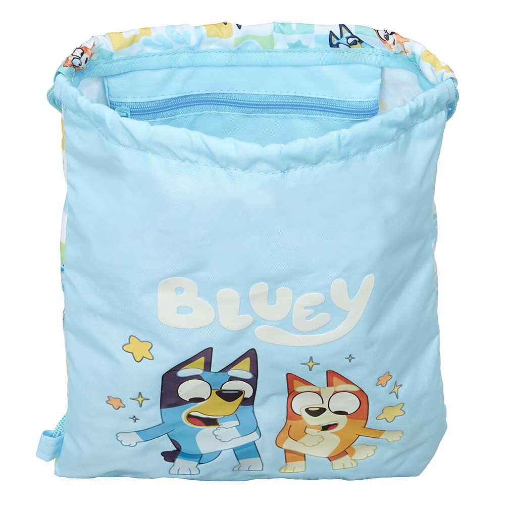 Mochila infantil In Bloom, modelo saco com cordão e bolso interno, rosa. 4/5