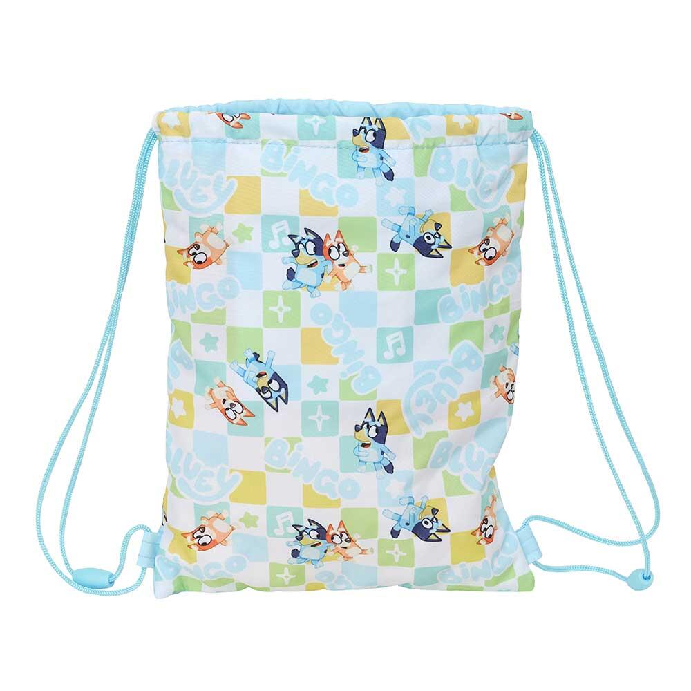 Mochila infantil In Bloom, modelo saco com cordão e bolso interno, rosa. 2/5