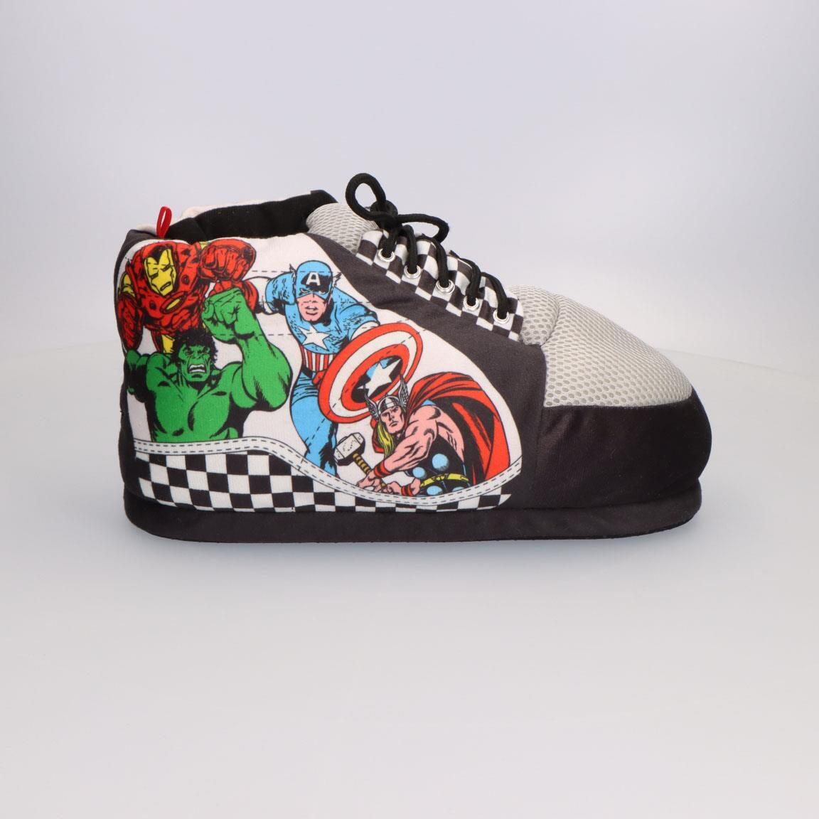 Zapatillas de Casa Tipo Bota Adultos Marvel de Poliéster Antideslizantes Negras 2/5