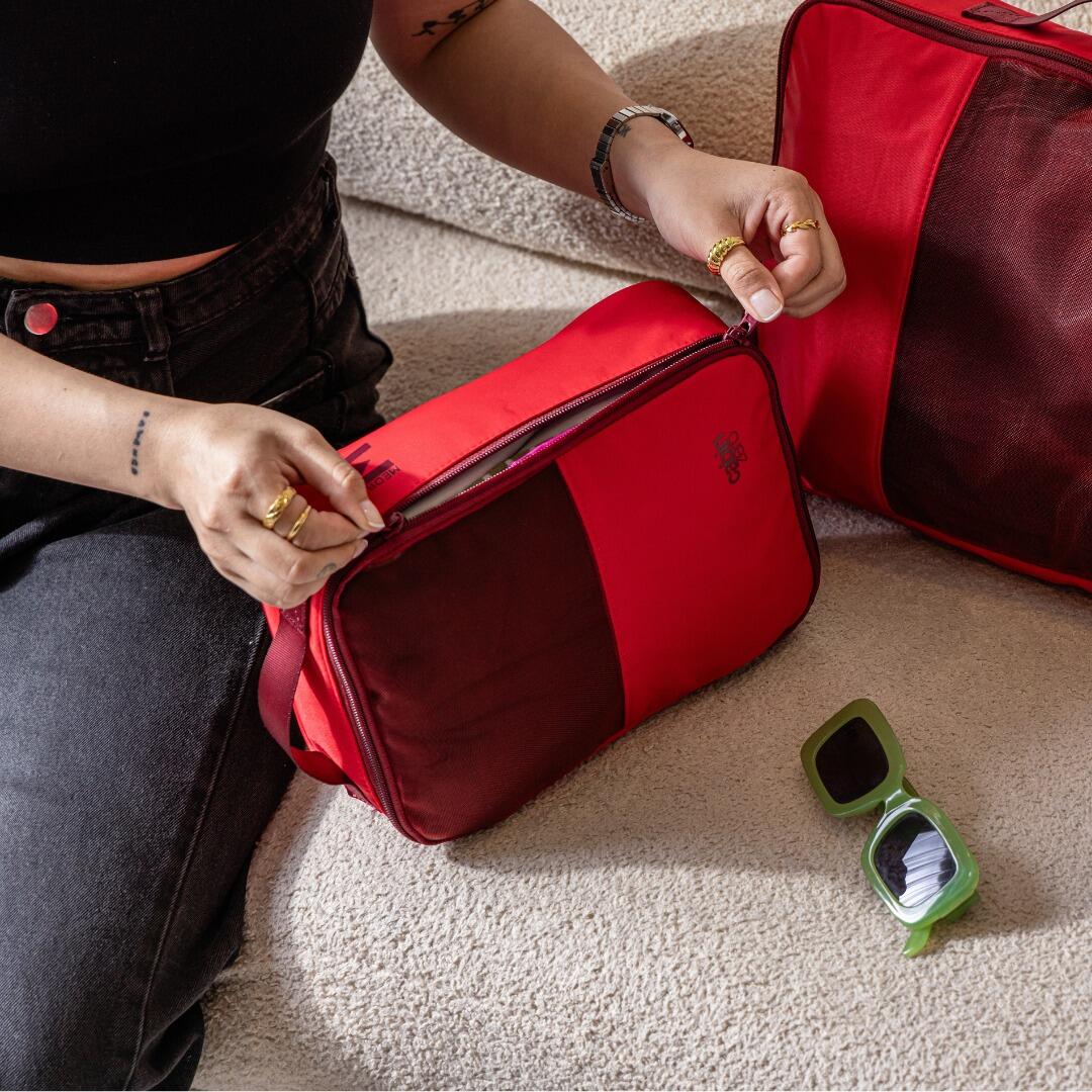 Organizer podróżny CabinZero Lux Packing Cube Medium 5.5 L - cranberry 7/7