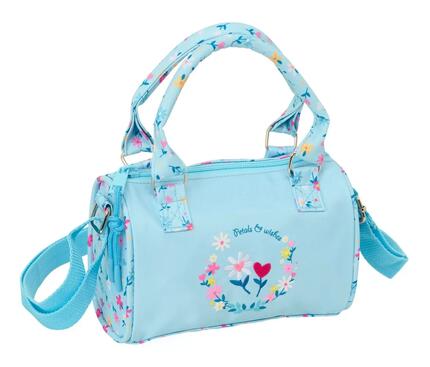 Sac de sport enfant Blackfit8 Petals avec bandoulière réglable, bleu