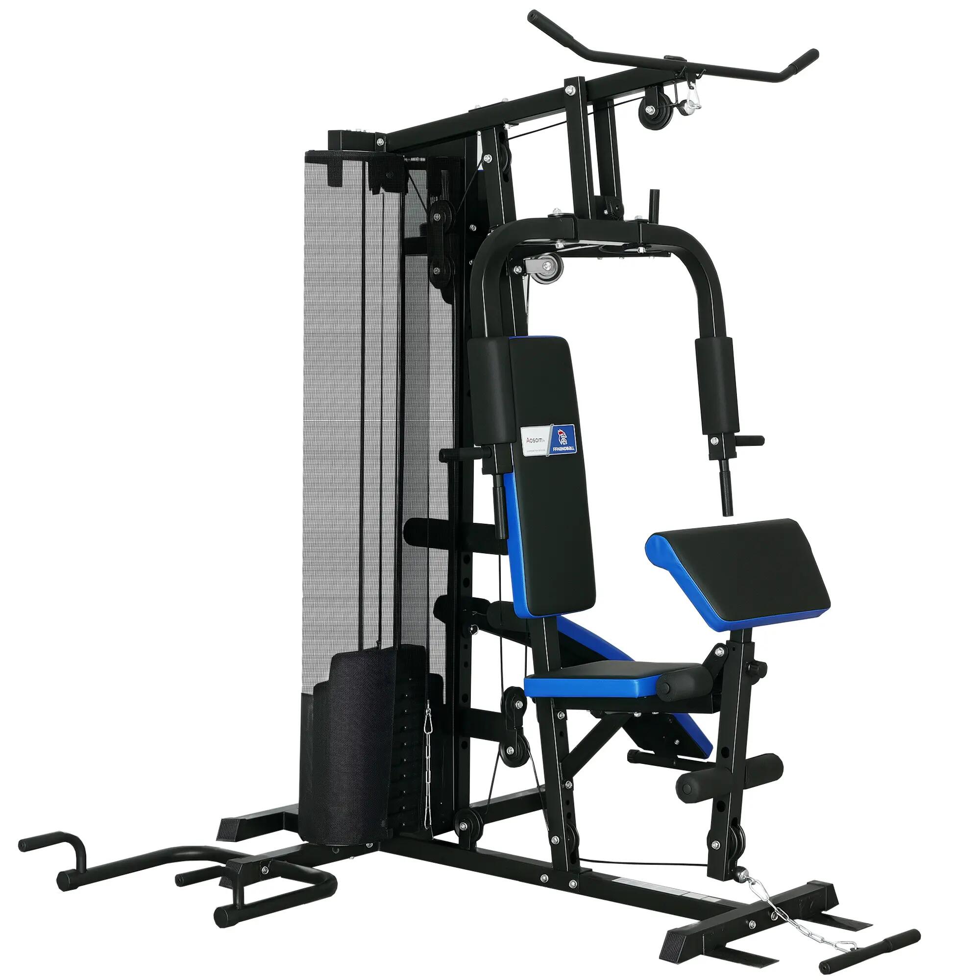 Station de musculation multi-équipement collaboration Aosom.fr x FFHandball 5/5