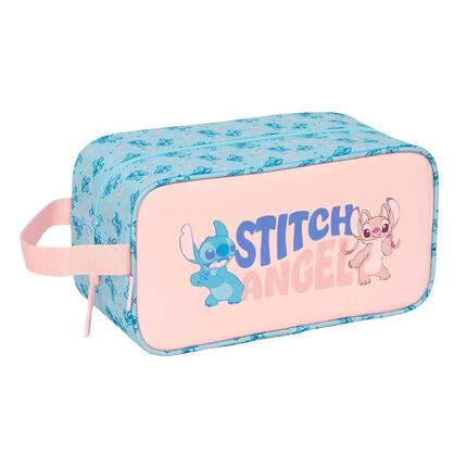 Sac à chaussures Stitch pour enfant, taille moyenne, avec poignée latérale