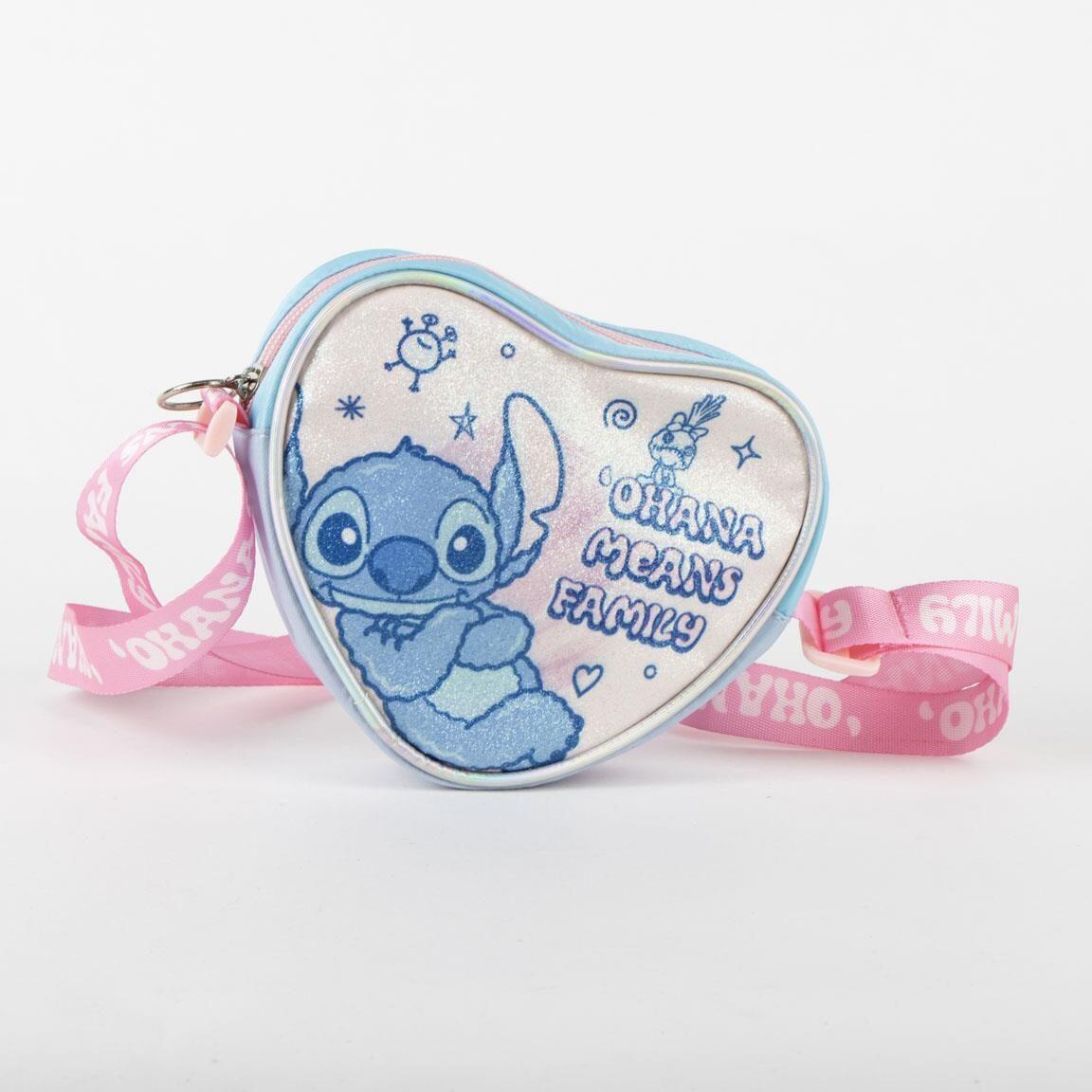 Bolso Bandolera Stitch Ohana Means Family Corazón Niña 4/5