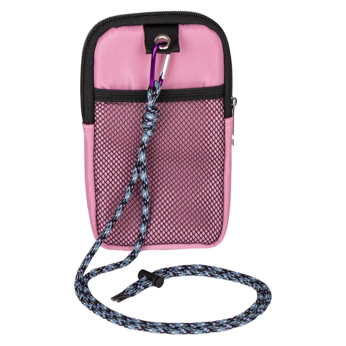 Bolsa de ombro infantil Kuromi com alça ajustável e zíper, rosa e lilás 2/7