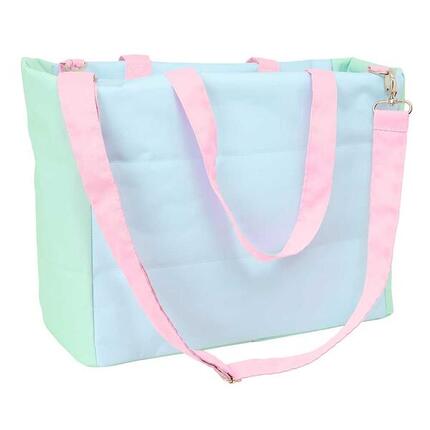 Sac de sport pour enfants Pembe Le Chat Rose avec bandoulière et poches - Bleu